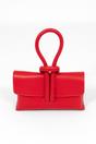 Red Sarta Red Italian Leather Wristlet Clutch Bag, Image 1 of 5