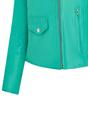 Aqua Classic Brando Biker Leather Jacket, Image 7 of 8