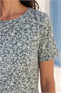 Khaki Classic Abstract Animal Top, Image 4 of 4