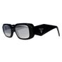 Black Prada Black Rectangle Black Light Grey Mirror Silver PR17WS, Image 2 of 4