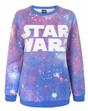 Purple Star Wars Cosmic Sublimation Sweatshirt, Image 1 of 5
