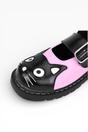 Pink TUK Footwear Pink Mary Jane Leather Goth Shoes - T2344, Image 6 of 7