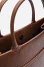 Tan Where's That From Tan Flores Luxury Structured Leather Tote Bag, Image 4 of 8