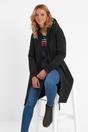 Black Enya Longline Waterproof Softshell Jacket, Image 2 of 6