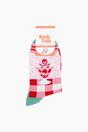 Pink Ice Cream Sundae Combed Cotton Odd Socks, Image 4 of 4