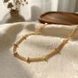 Gold 18ct Gold Plated Bar Curb Chain Necklace, Image 1 of 4