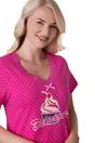Fuchsia Camille Lingerie Fuchsia Cupcake Motif Cotton Nightshirt, Image 5 of 5