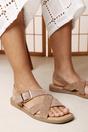 Camel Capri Cross Over Open Toe Sandal, Image 6 of 6