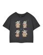 Charcoal Star Wars Cute Cropped Short Sleeved T-Shirt, Image 1 of 6