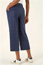 Midnight Blue Check Culottes, Image 4 of 5