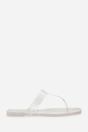 White Rosalyn Glitter Thong Flip Flop Sandals, Image 2 of 6