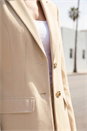 Stone Single Breasted Stretch Blazer, Image 4 of 4