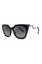 Black Ruby Rocks Metal Tip And Angled Temple 'Mykonos' Sunglasses In Black, Image 1 of 4