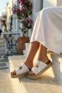 White iKrush White Isla Womens Sequin Platform Espadrille Sandals, Image 2 of 6
