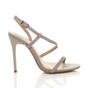 Grey High Heel Party Barely There Sandals, Image 2 of 6