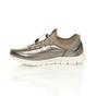 Bronze Lace Up Memory Foam Trainers, Image 3 of 6