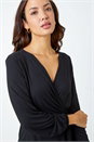 Black Side Twist Knot Top, Image 4 of 5
