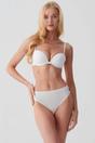 Ivory British Boxers Ivory Pack of Four "Ivory" Bamboo High Leg Knickers, Image 2 of 4