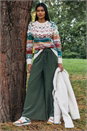 Khaki Baby Corduroy Wide Leg Trousers, Image 6 of 7
