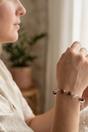 Brown Rudraksha and Crystal Quartz Bracelet, Image 3 of 3