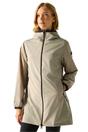 Ecru Regatta Ecru Lenika Waterproof Jacket, Image 4 of 5