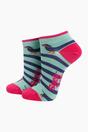Green Winding Sausage Dog Bamboo Trainer Socks, Image 1 of 4