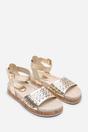 Gold Where's That From Gold Banyan Double Strap Flatform Sandal, Image 4 of 6