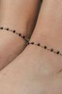 Silver Bead Chain Nazaria protection Indian Payal Emo Anklet, Image 3 of 3