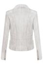 White Leather Brando Biker Jacket-Loddon, Image 4 of 6