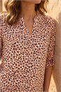 Stone Petite Animal Print Button Stretch Shirt , Image 4 of 4