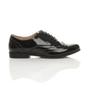 Black Flat Lace Up Oxfords Brogues, Image 2 of 6