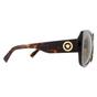 Brown Square Havana Dark Brown Sunglasses, Image 4 of 6