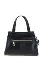 Black Small Real Leather Grab Bag, Image 3 of 4