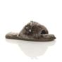 Mocha AJVANI Mocha Peep Toe Sandals Slippers, Image 1 of 6