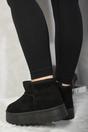 Brown iKrush Brown Jazlyn Faux Fur Lined Ankle Platform Mini Boots, Image 7 of 8