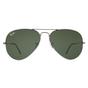 Grey Aviator Gunmetal Green Aviator 3025 Sunglasses, Image 1 of 8
