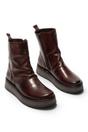 Wine Women's Leather Boots-RENO053FLY, Image 2 of 5