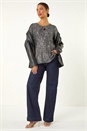 Silver Sequin Detail Twist Front Top, Image 2 of 5