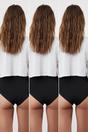 Black 3 Pack Seamless High Waist Knitted Briefs, Image 2 of 4