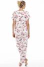 Cream Camille Lingerie Cream Lightweight Floral Print Pyjama Set, Image 5 of 5