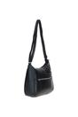 Black 'Meath' Real Leather Shoulder Bag, Image 3 of 5