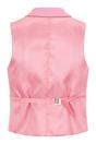 Pink Infinity Leather Pink Womens 3 Piece Plain Pink Formal Office Suit, Image 6 of 8