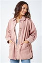 Rose Longline Pocket Shacket, Image 3 of 6