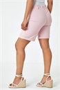 PINK Petite Turned Hem Elastic Waist Shorts, Image 3 of 5