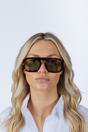 Green Retro Navigator Sunglasses, Image 3 of 6