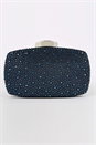 Navy  Embellished Clutch Bag, Image 1 of 4