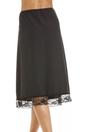 Black Camille Lingerie Black 26" Length Underskirt Slip, Image 3 of 5
