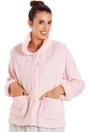 Pink Camille Lingerie Pink Classic Button Bed Jacket, Image 2 of 7