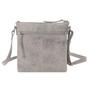 Light Grey 'RUE' Distressed Real Leather Crossbody Bag, Image 3 of 6