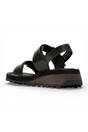 Green Womens Wedge Buckle Sandals-HEIF558FLY, Image 4 of 5